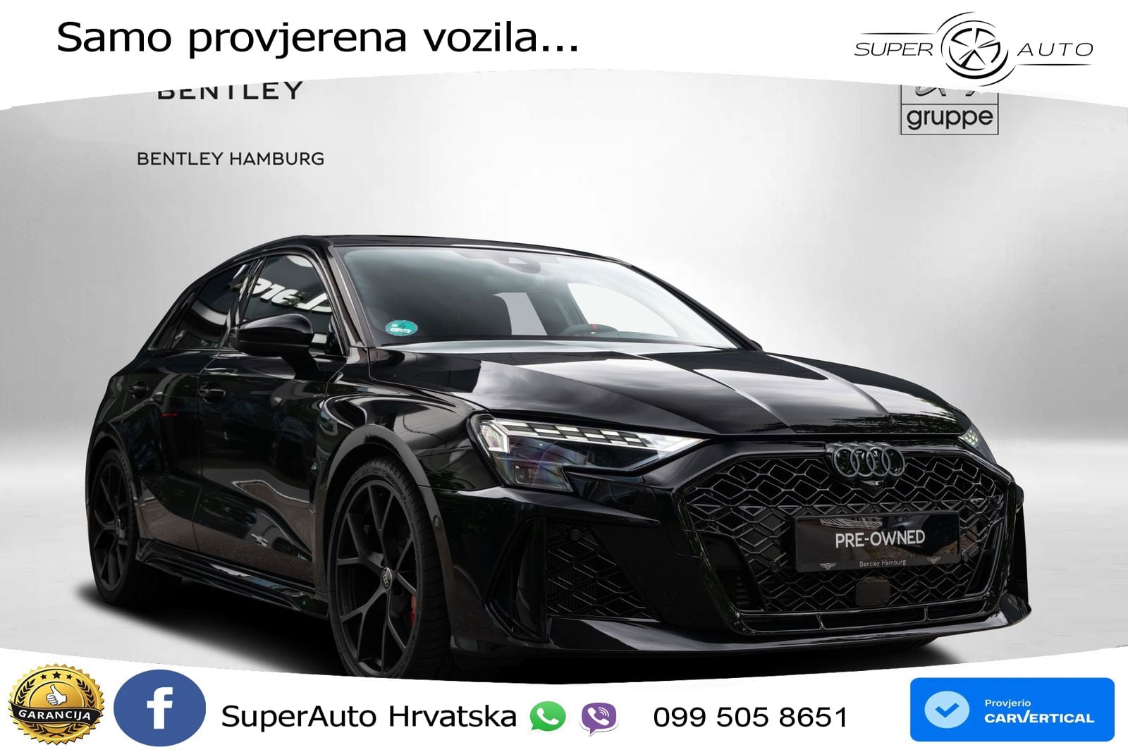 Audi RS3 Sedan 2.5 TFSI (400 KS) quattro S tronic LED+GR SJED+ACC
