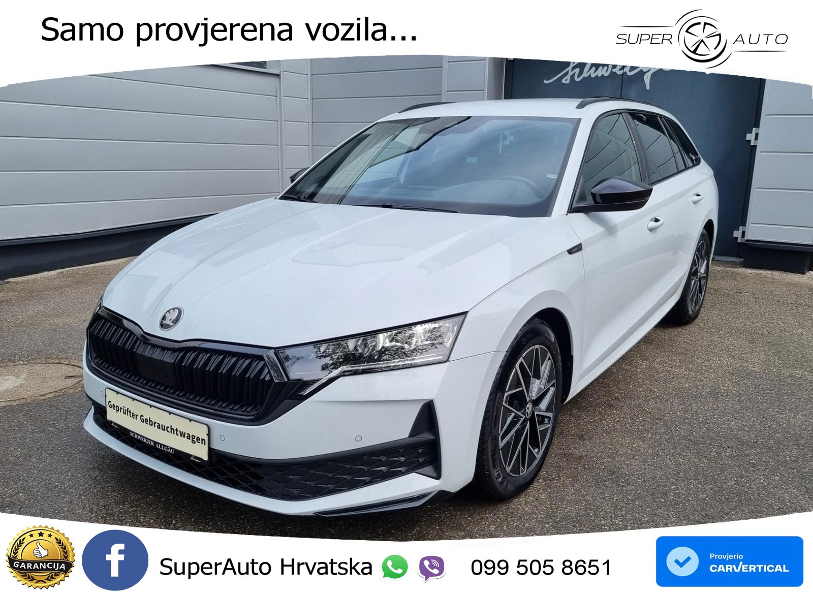 Škoda Octavia Combi 2.0 TDI (150 KS) DSG SportLine LED+GR SJED+ACC