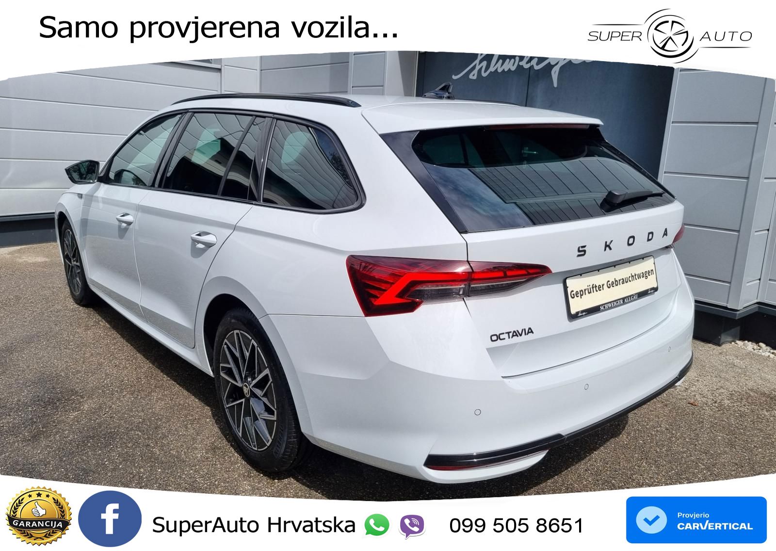 Škoda Octavia Combi 2.0 TDI (150 KS) DSG SportLine LED+GR SJED+ACC