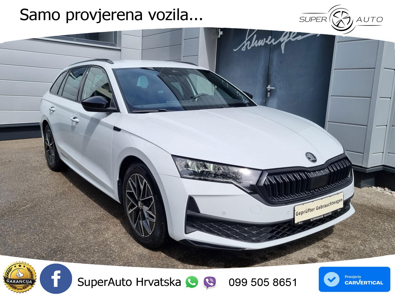 Škoda Octavia Combi 2.0 TDI (150 KS) DSG SportLine LED+GR SJED+ACC