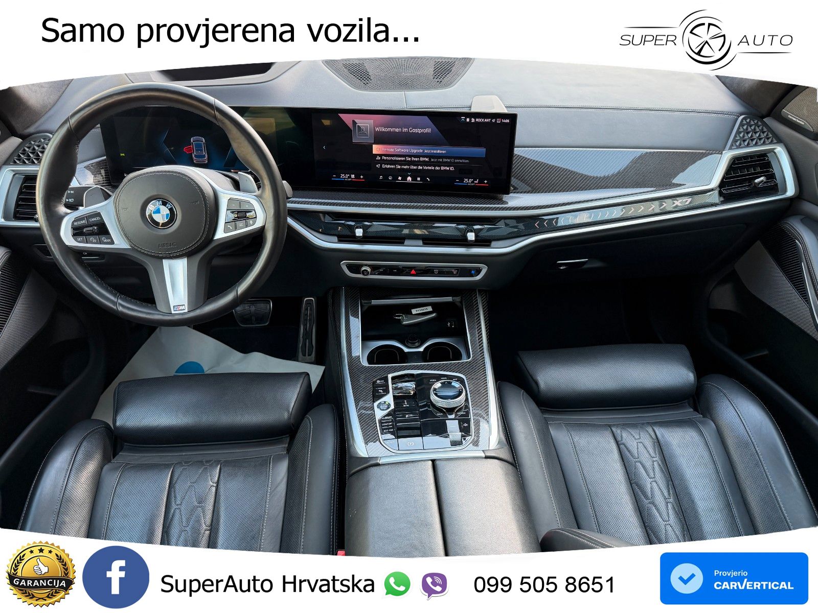 BMW X7 40d (352 KS) xDrive Steptronic M Sport ZRAČNI+ACC+GR SJED+KAM+PANO