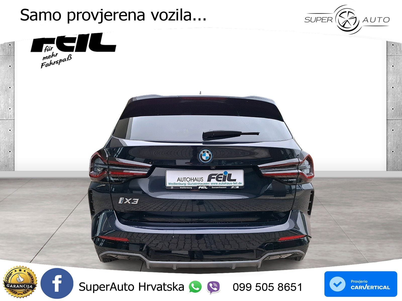 BMW iX3 80 kWh (286 KS) ACC+HEAD+GR SJED+360+PANO