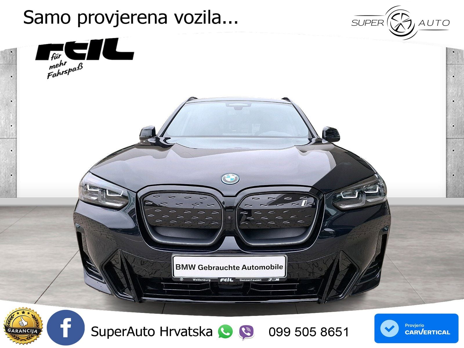 BMW iX3 80 kWh (286 KS) ACC+HEAD+GR SJED+360+PANO