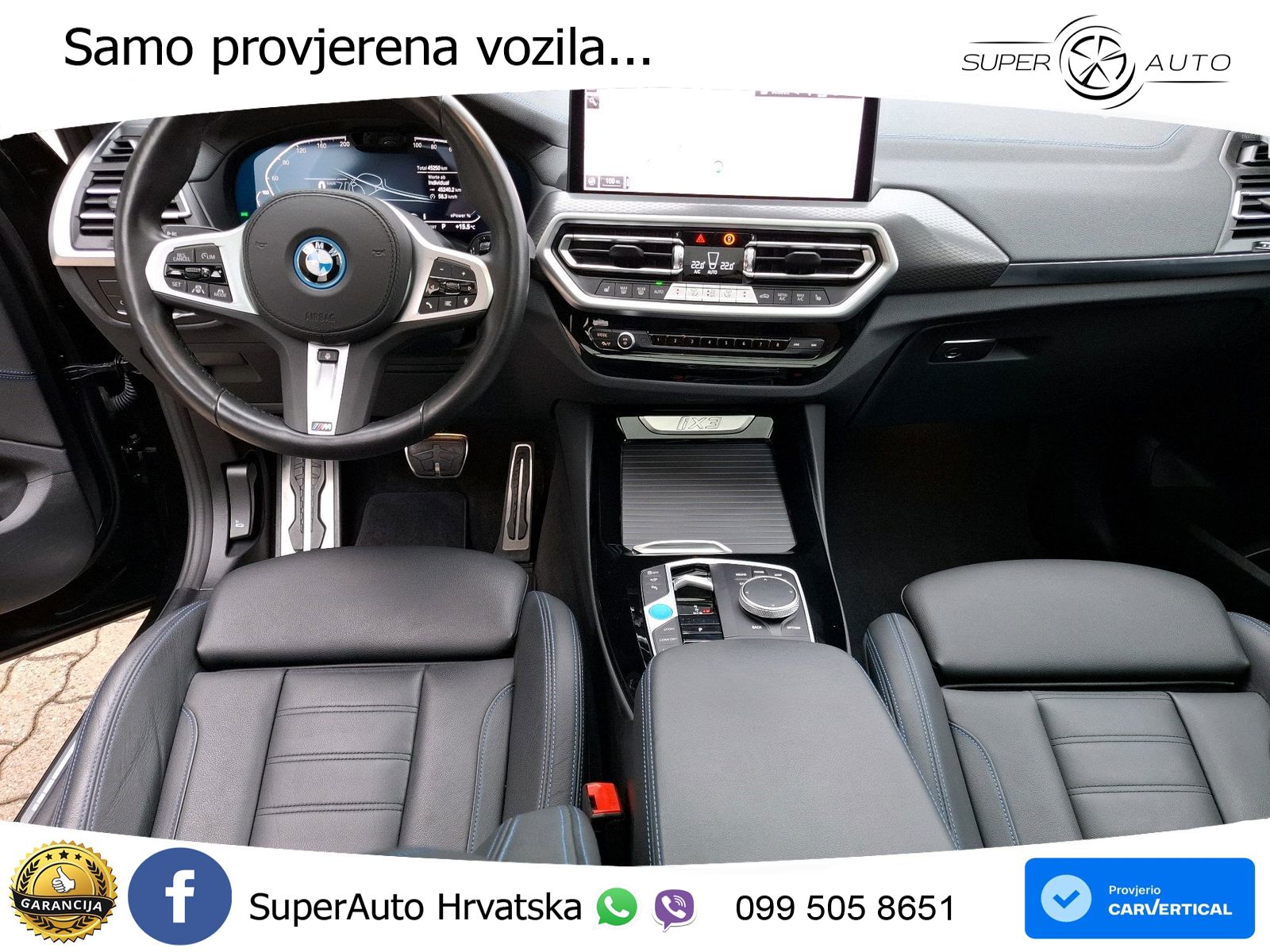 BMW iX3 80 kWh (286 KS) ACC+HEAD+GR SJED+360+PANO