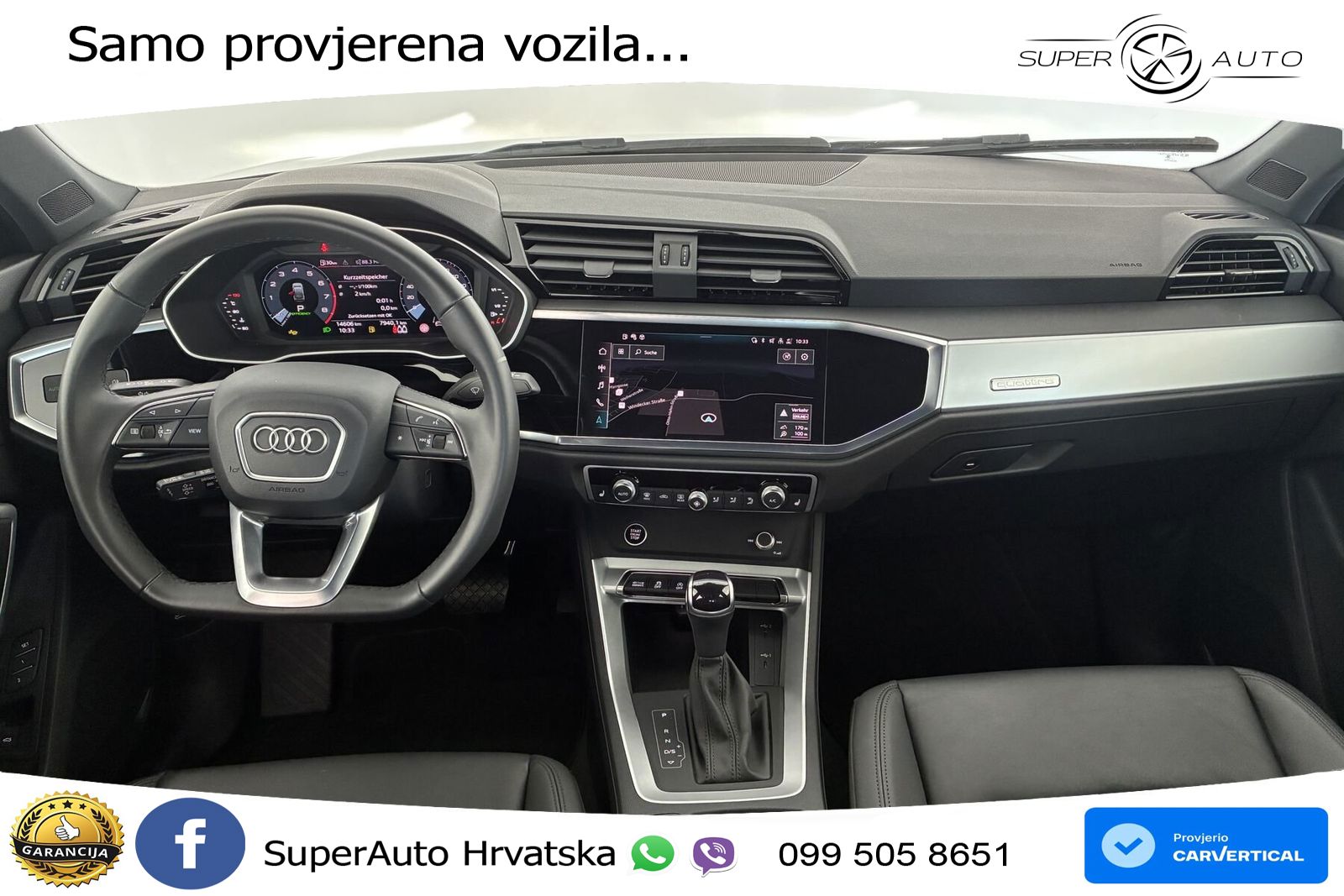 Audi Q3 II Sportback 40 TFSI (190 KS) quattro S tronic LED+GR SJED+ACC