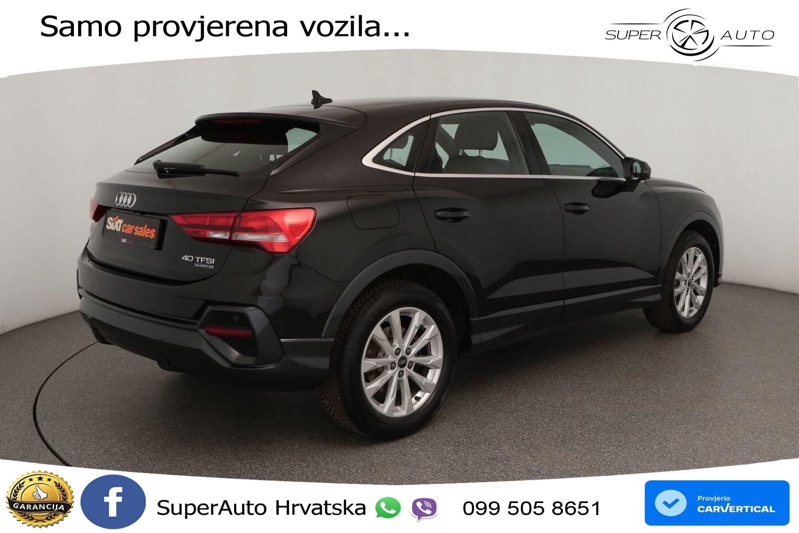 Audi Q3 II Sportback 40 TFSI (190 KS) quattro S tronic LED+GR SJED+ACC