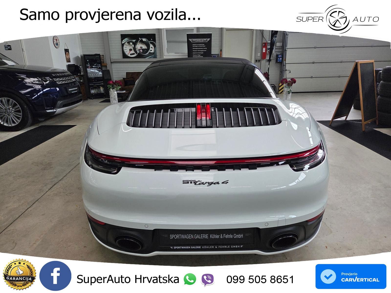 Porsche 911 Targa 4 3.0 (385 KS) PDK LED+GR SJED+ACC