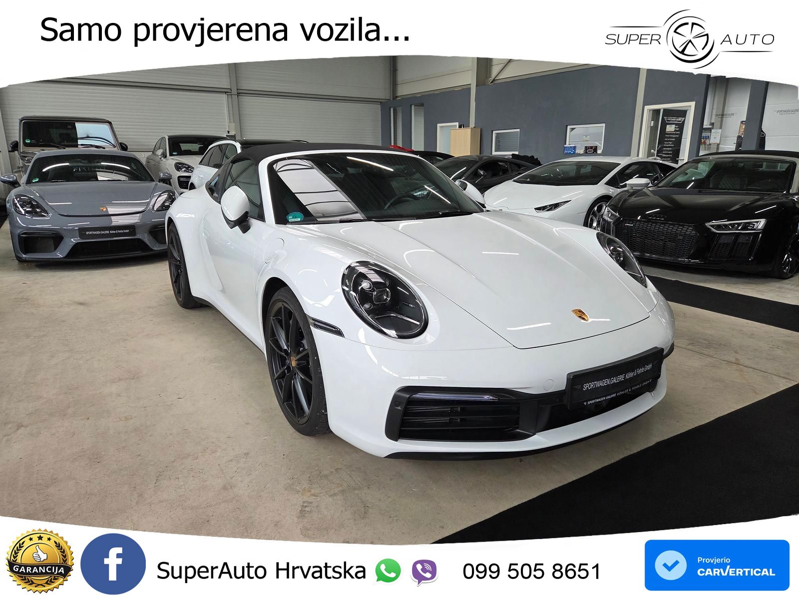 Porsche 911 Targa 4 3.0 (385 KS) PDK LED+GR SJED+ACC