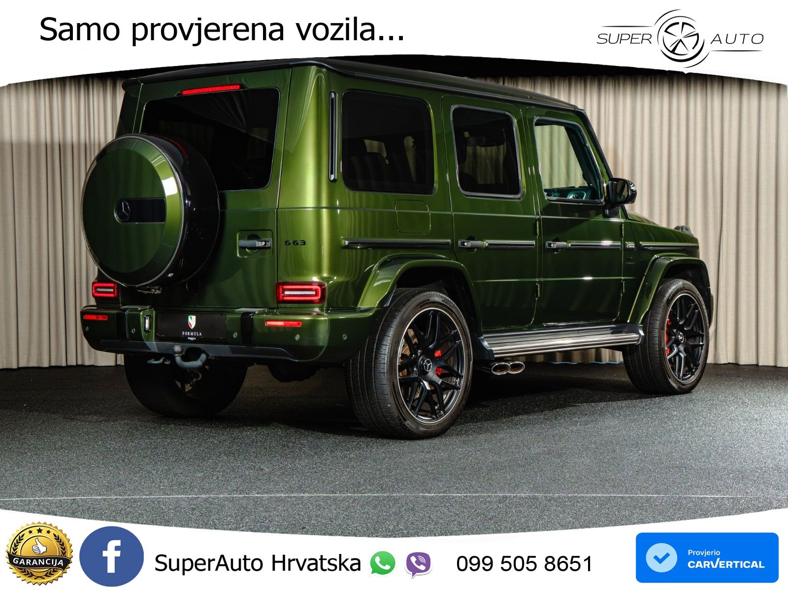 Mercedes AMG G 63 Long V8 (585 KS) 4MATIC 9G-TRONIC AMG SPEEDSHIFT PLUS Manufaktur LED+GR SJED+ACC