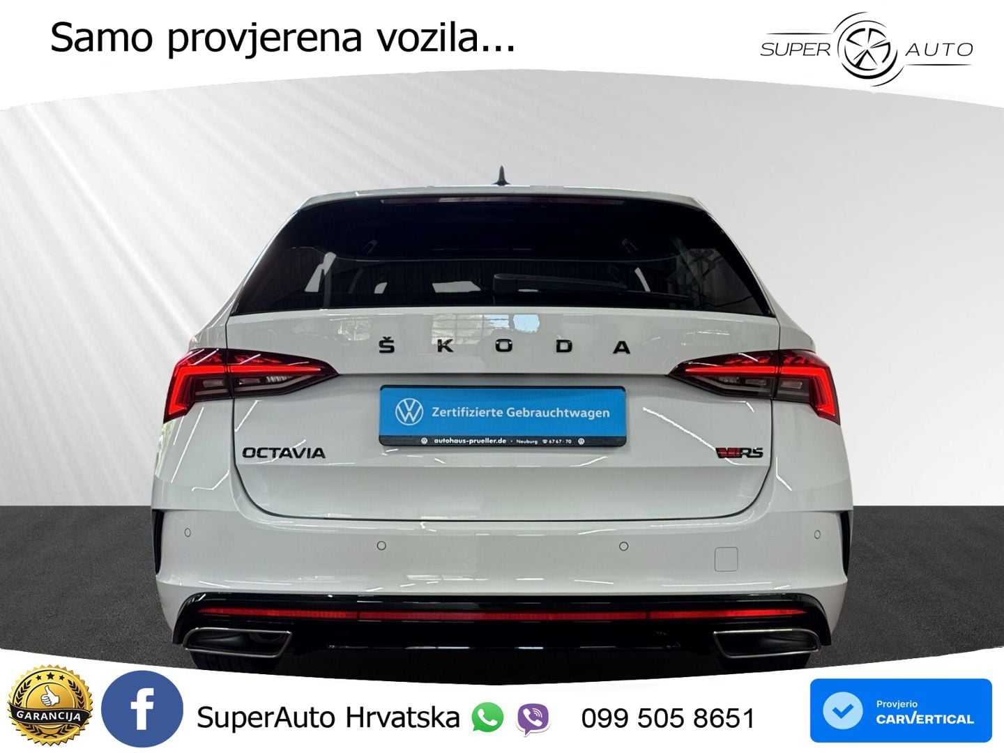 Škoda Octavia Combi RS 2.0 TDI (200 KS) DSG LED+GR SJED+ACC