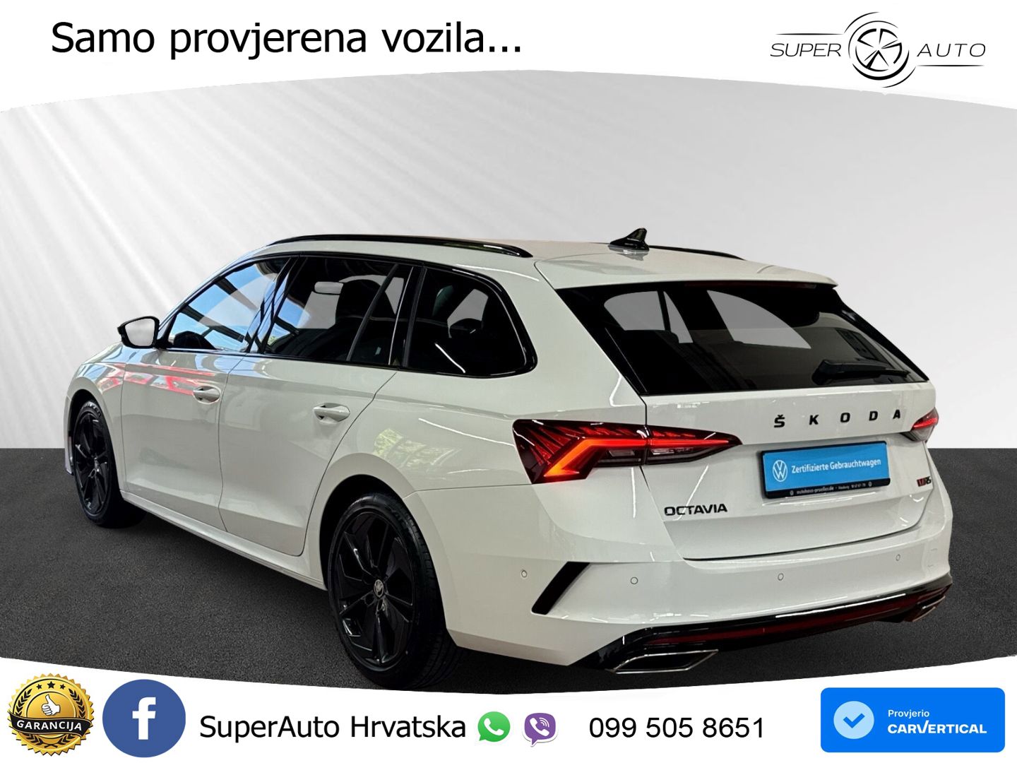 Škoda Octavia Combi RS 2.0 TDI (200 KS) DSG LED+GR SJED+ACC