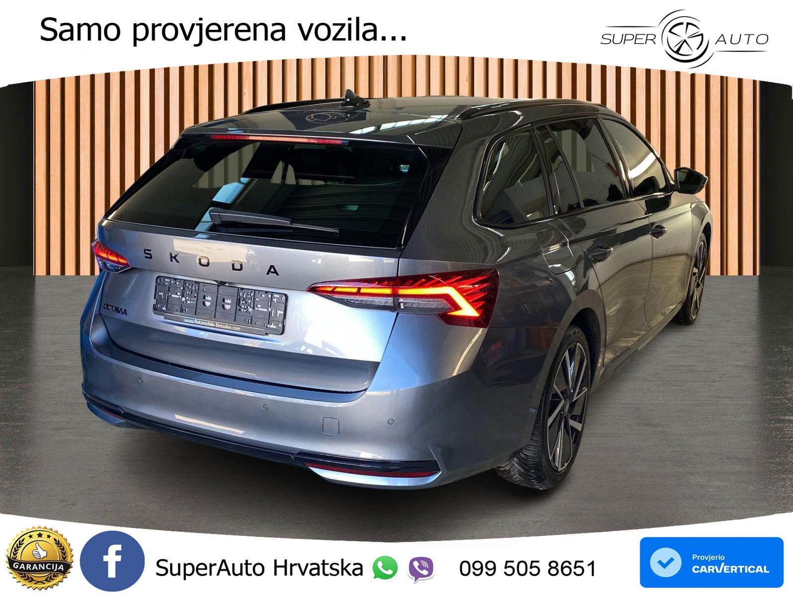 Škoda Octavia Combi 1.5 TSI (150 KS) DSG SportLine LED+GR SJED+ACC