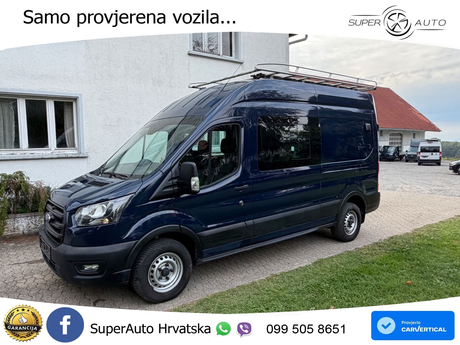 Ford Transit Kasten 350 L3H3 DOKA 7 SITZER AHK PDC 170 KS