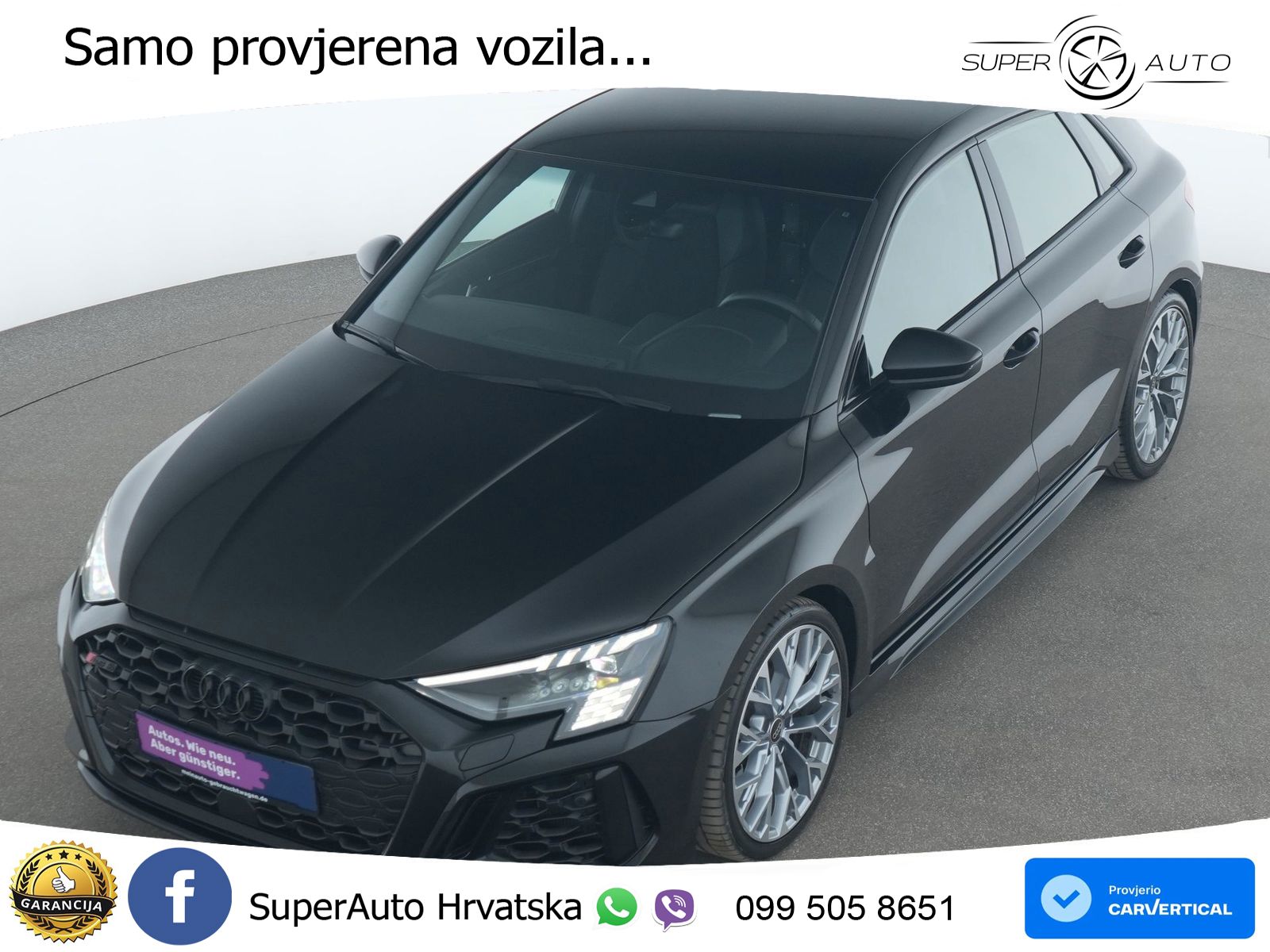 Audi RS3 Sedan 2.5 TFSI (400 KS) quattro S tronic MATRIX+GR SJED+KAM