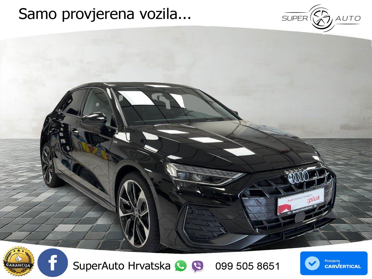 Audi A3 Sportback 40 TFSI (204 KS) quattro S tronic S line MATRIX+GR SJED+KAM