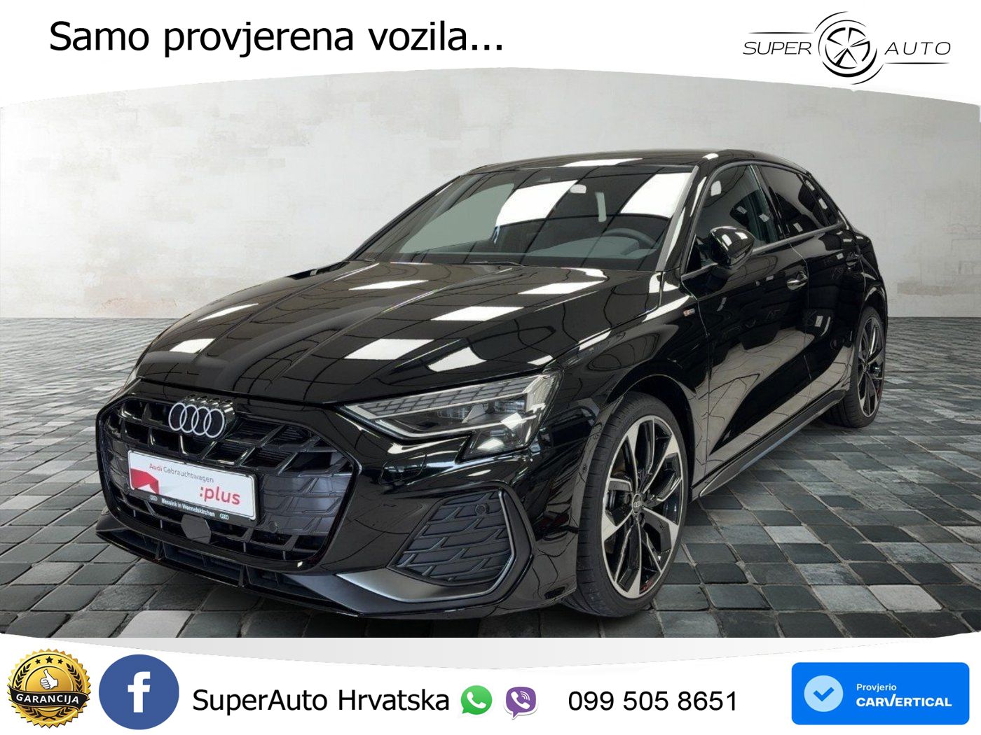 Audi A3 Sportback 40 TFSI (204 KS) quattro S tronic S line MATRIX+GR SJED+KAM