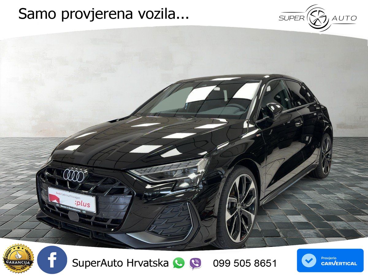 Audi A3 Sportback 40 TFSI (204 KS) quattro S tronic S line MATRIX+GR SJED+KAM