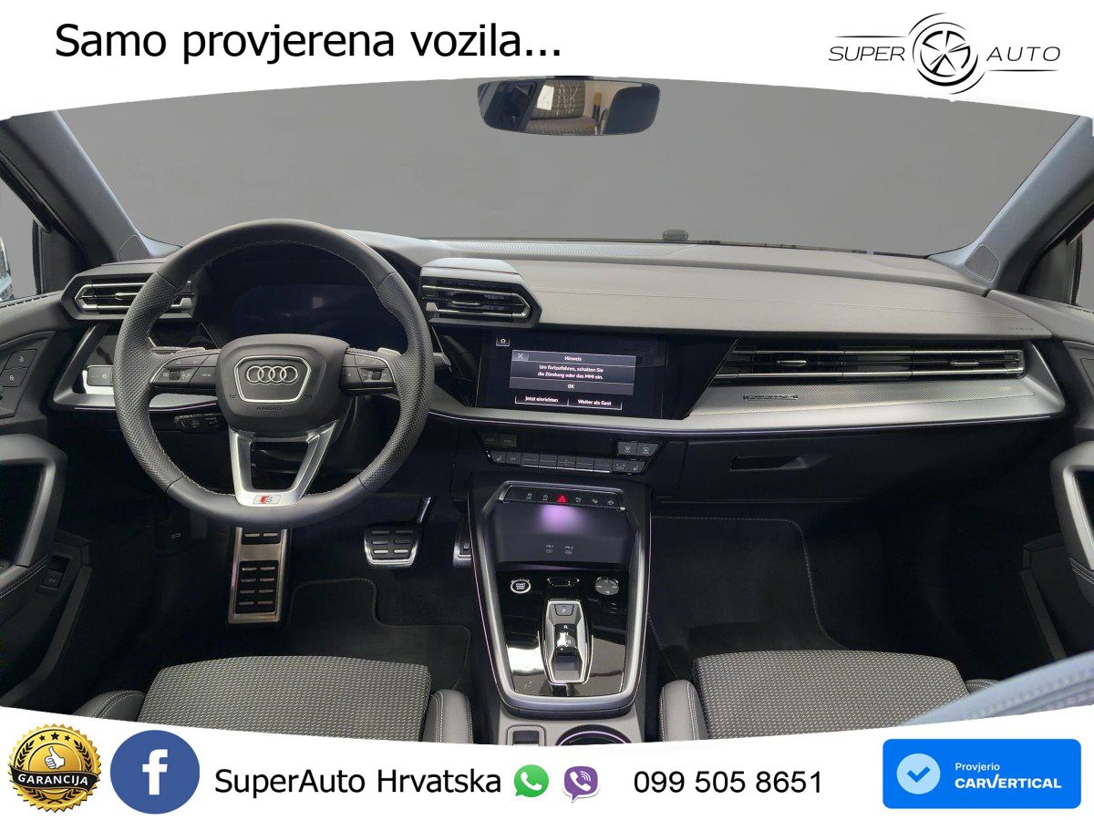 Audi A3 Sportback 40 TFSI (204 KS) quattro S tronic S line MATRIX+GR SJED+KAM