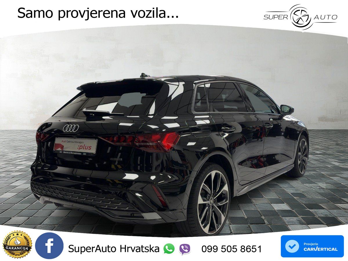 Audi A3 Sportback 40 TFSI (204 KS) quattro S tronic S line MATRIX+GR SJED+KAM