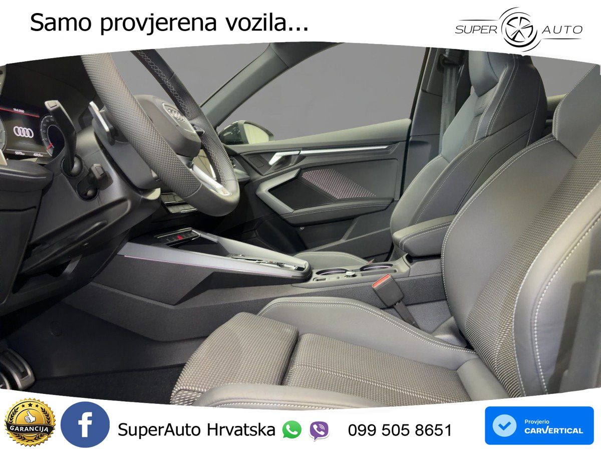 Audi A3 Sportback 40 TFSI (204 KS) quattro S tronic S line MATRIX+GR SJED+KAM