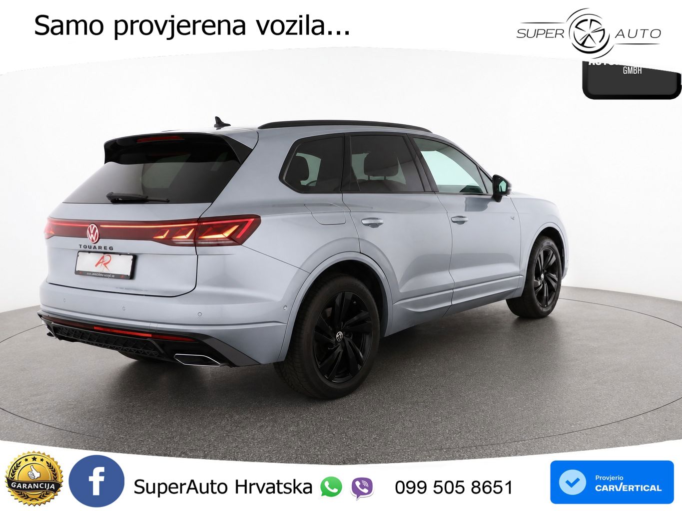 Volkswagen Touareg 3.0 V6 TDI (286 KS) 4MOTION Tiptronic ZRAČNI+ACC+GR SJED+KAM+PANO