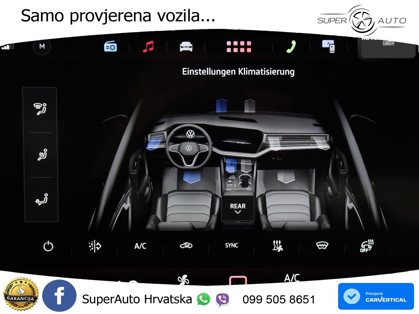 Volkswagen Touareg 3.0 V6 TDI (286 KS) 4MOTION Tiptronic ZRAČNI+ACC+GR SJED+KAM+PANO