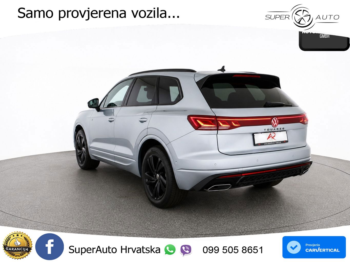 Volkswagen Touareg 3.0 V6 TDI (286 KS) 4MOTION Tiptronic ZRAČNI+ACC+GR SJED+KAM+PANO