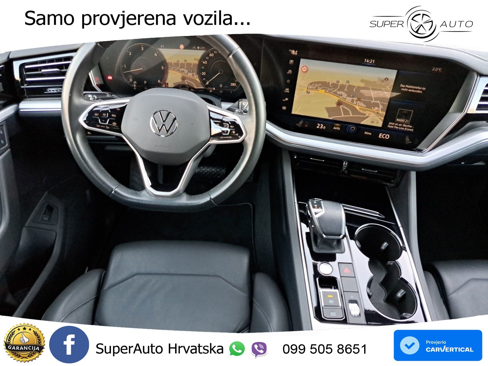 Volkswagen Touareg 3.0 V6 TDI (286 KS) 4MOTION Tiptronic ZRAČNI+ACC+4xGR SJED+KAM