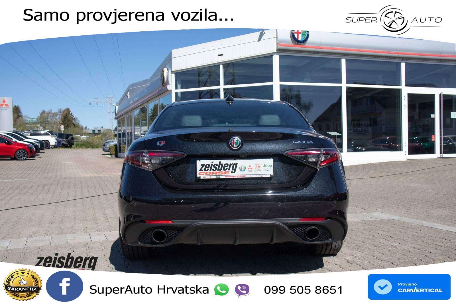 Alfa Romeo Giulia 2.0 Turbo (280 KS) Q4 Automatic LED+GR SJED+ACC