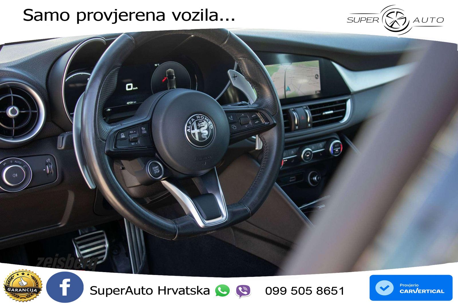 Alfa Romeo Giulia 2.0 Turbo (280 KS) Q4 Automatic LED+GR SJED+ACC