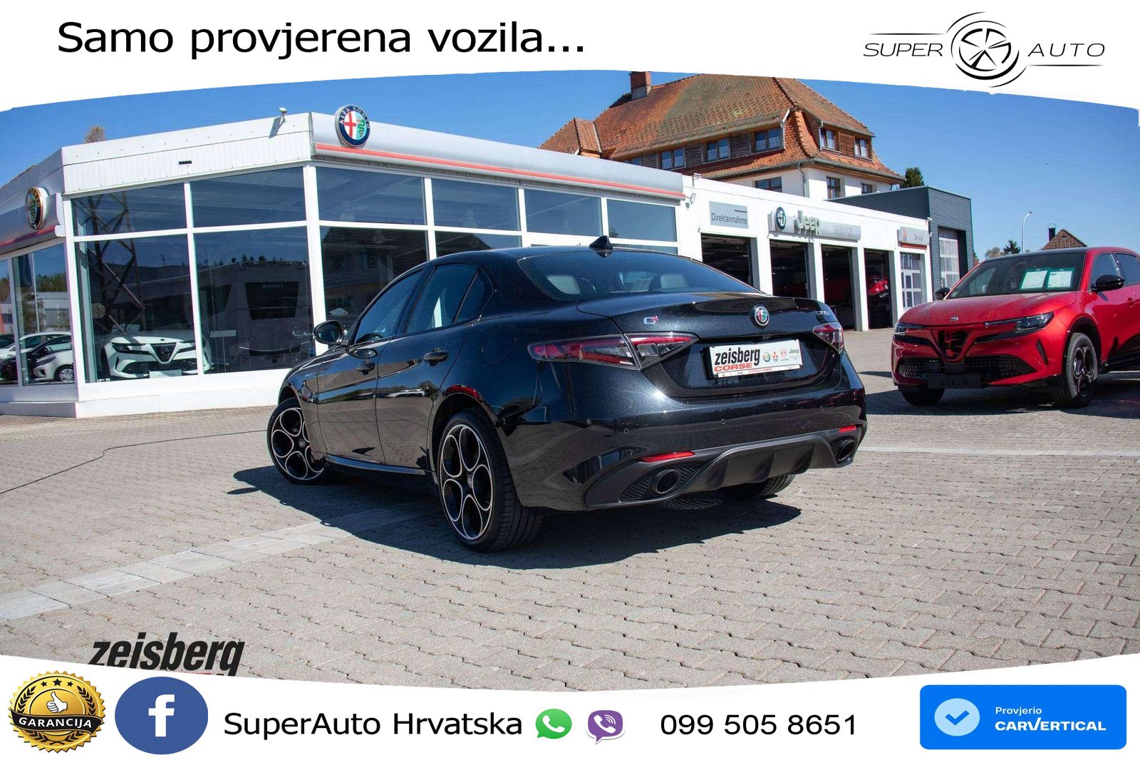 Alfa Romeo Giulia 2.0 Turbo (280 KS) Q4 Automatic LED+GR SJED+ACC