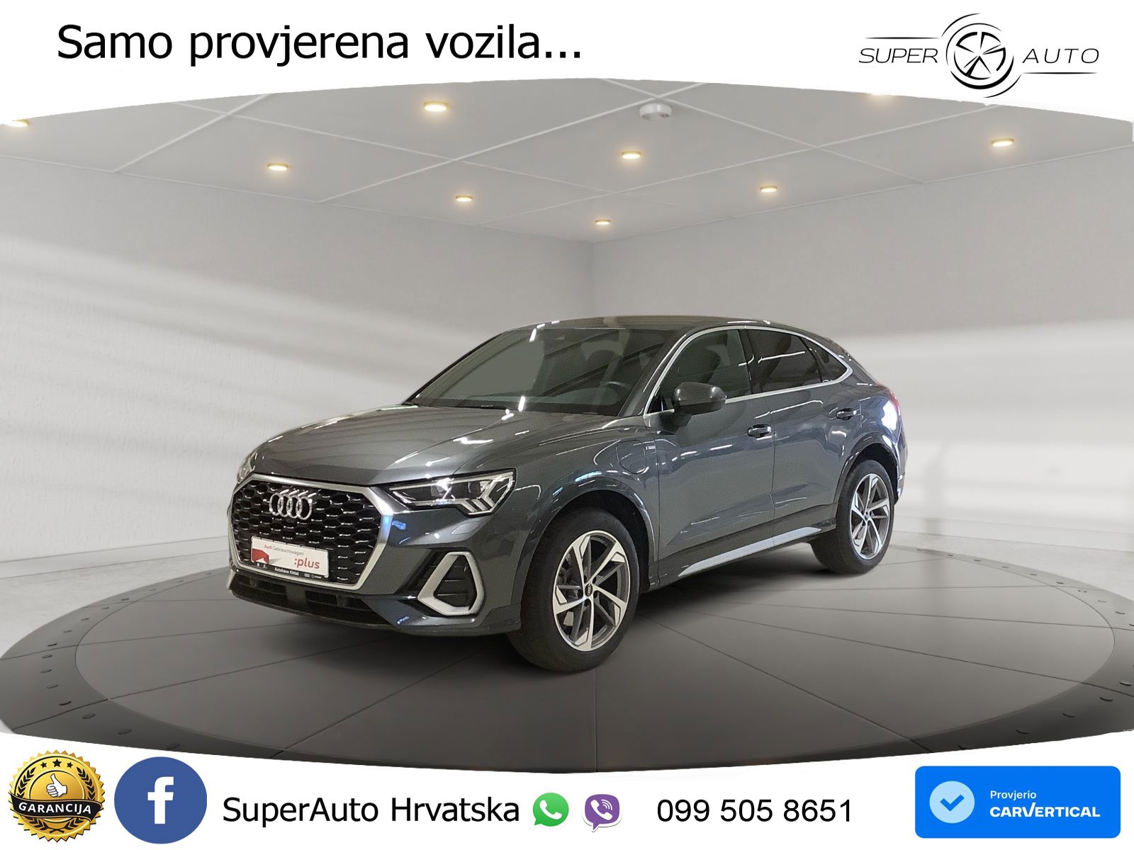 Audi Q3 Sportback 45 TFSIe (245 KS) S tronic S line LED+GR SJED+ACC