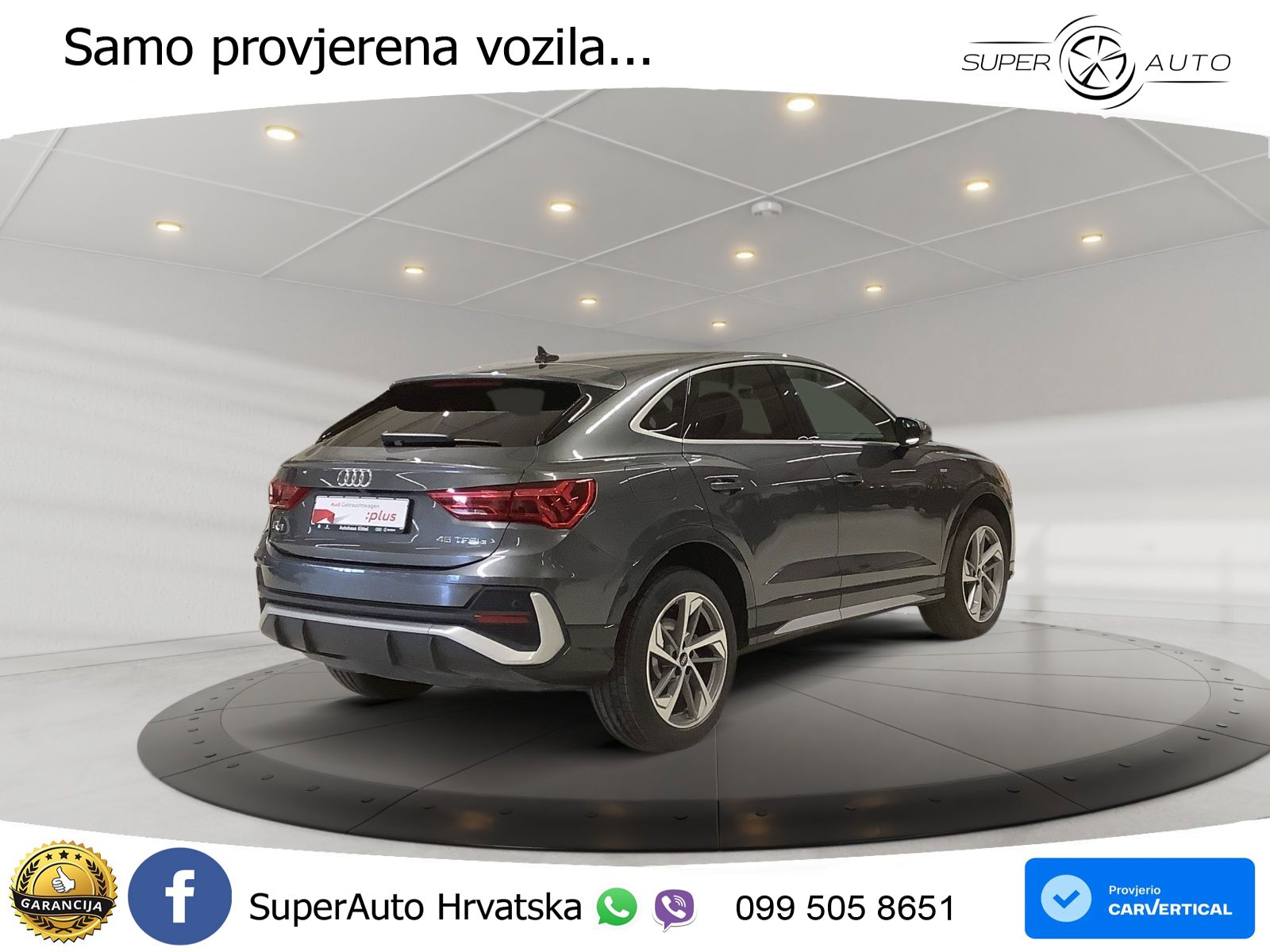 Audi Q3 Sportback 45 TFSIe (245 KS) S tronic S line LED+GR SJED+ACC