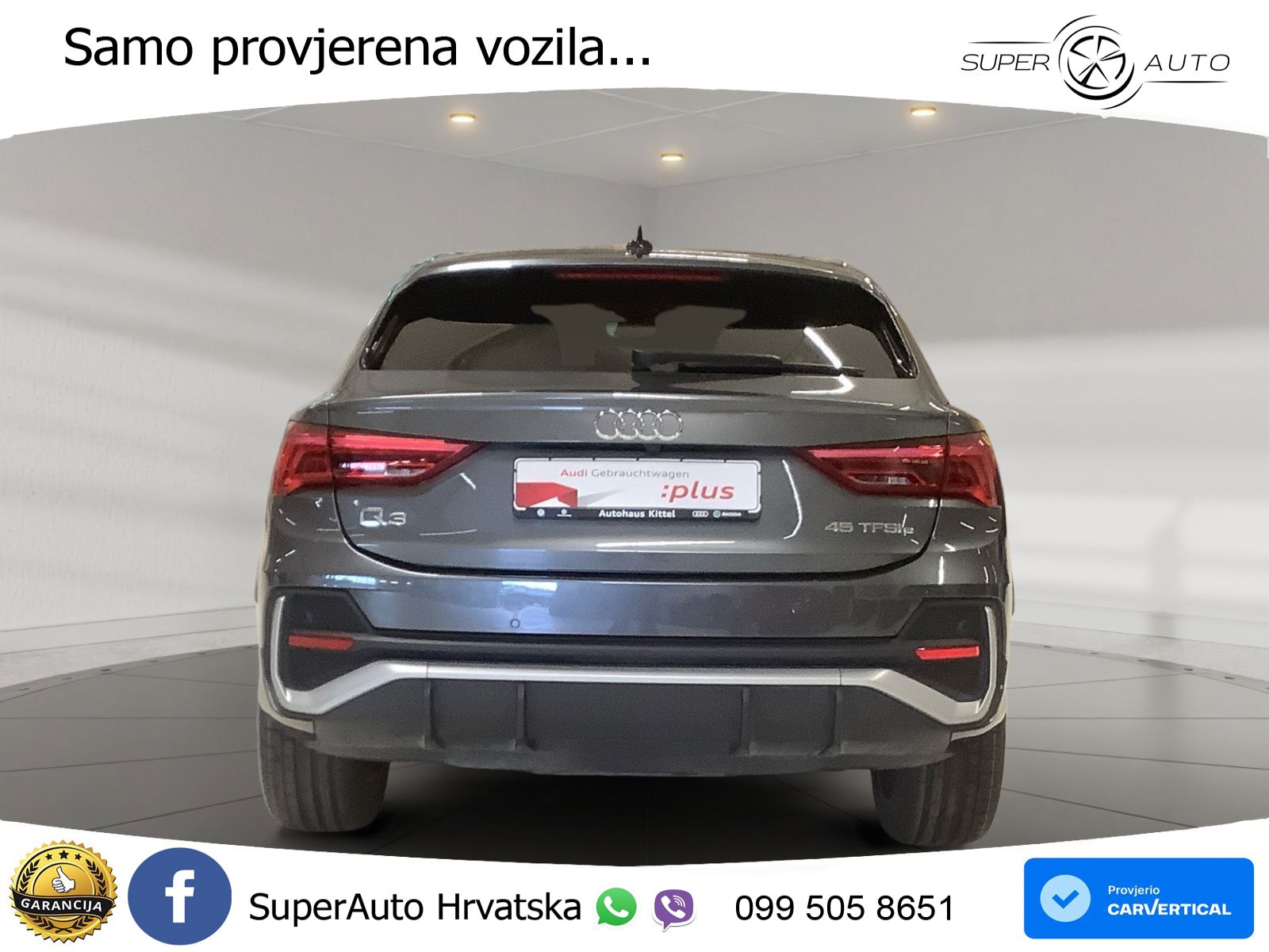 Audi Q3 Sportback 45 TFSIe (245 KS) S tronic S line LED+GR SJED+ACC