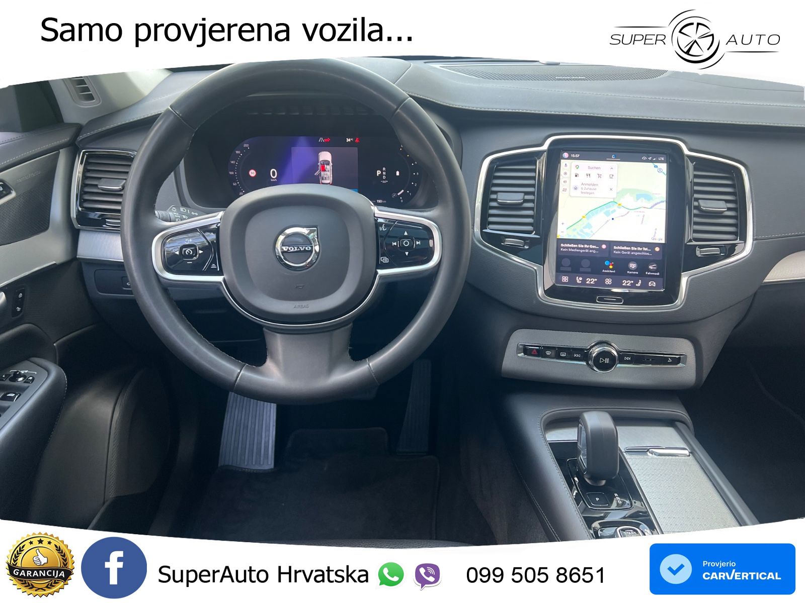 Volvo XC90 2.0 B5 Diesel AWD Automatic ACC+GR SJED+360+PANO