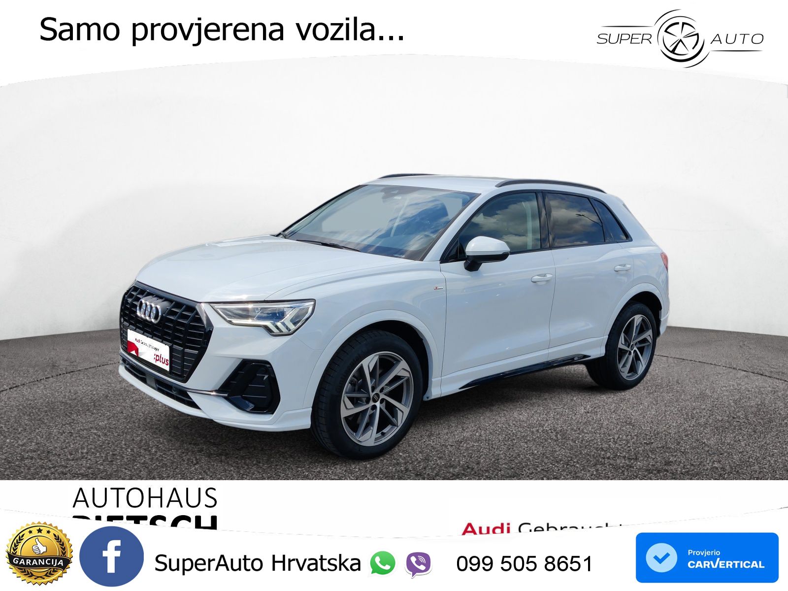 Audi Q3 40 TFSI (190 KS) quattro S tronic S line LED+GR SJED+ACC