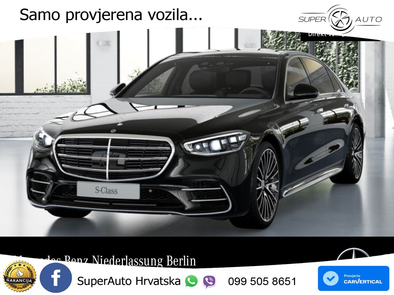 Mercedes S 450d (367 KS) EQ Boost 4MATIC 9G-TRONIC AMG LED+GR SJED+ACC