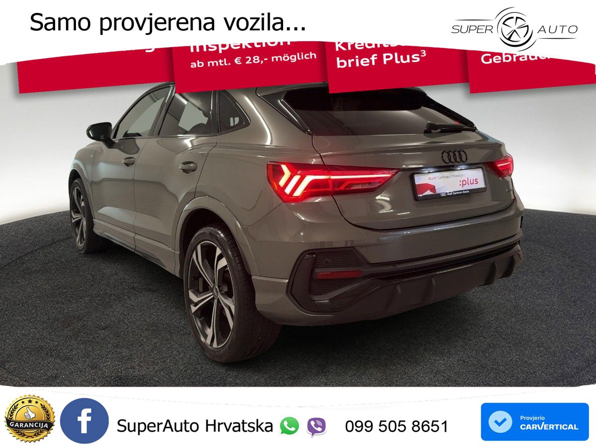 Audi Q3 II Sportback 40 TFSI (190 KS) quattro S tronic S line MATRIX+GR SJED+KAM