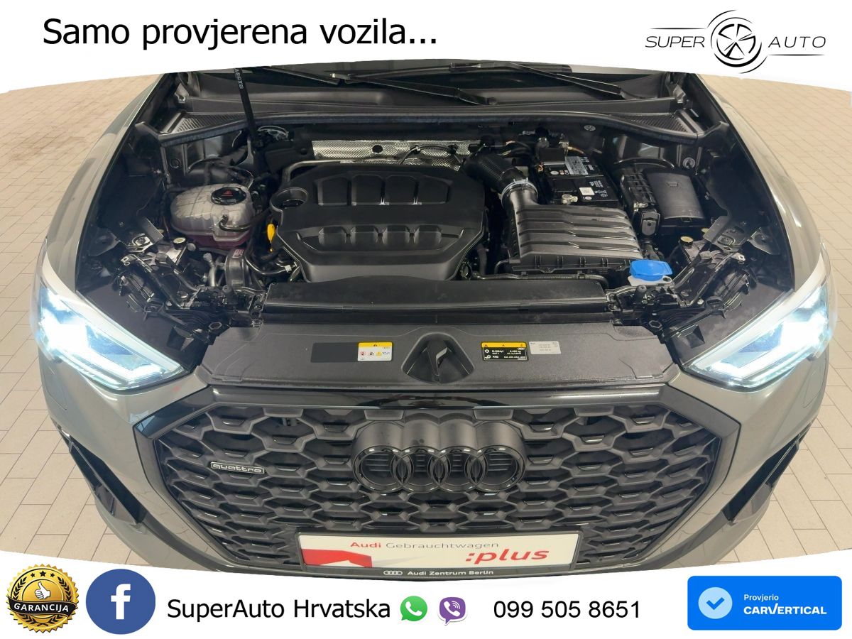 Audi Q3 II Sportback 40 TFSI (190 KS) quattro S tronic S line MATRIX+GR SJED+KAM