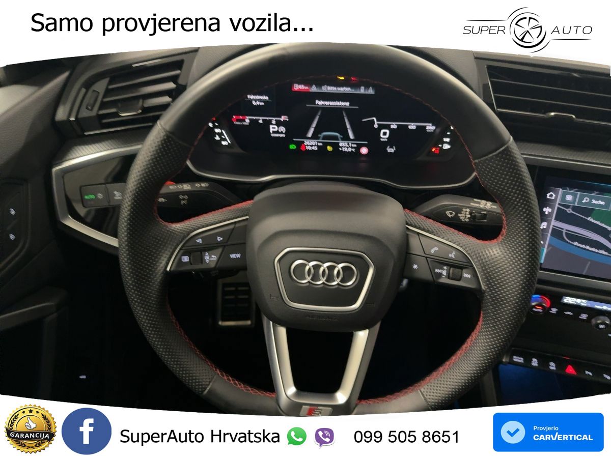 Audi Q3 II Sportback 40 TFSI (190 KS) quattro S tronic S line MATRIX+GR SJED+KAM