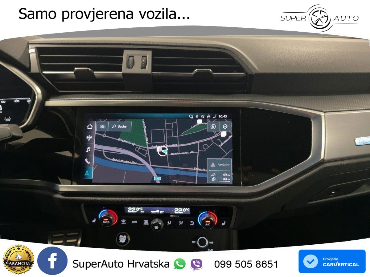 Audi Q3 II Sportback 40 TFSI (190 KS) quattro S tronic S line MATRIX+GR SJED+KAM