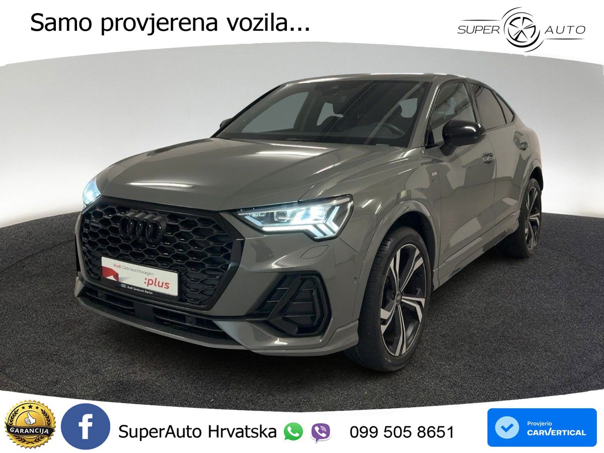 Audi Q3 II Sportback 40 TFSI (190 KS) quattro S tronic S line MATRIX+GR SJED+KAM