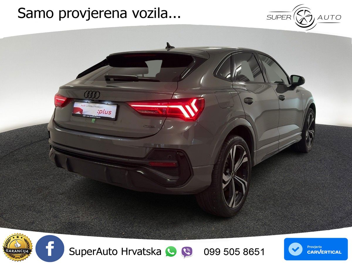Audi Q3 II Sportback 40 TFSI (190 KS) quattro S tronic S line MATRIX+GR SJED+KAM