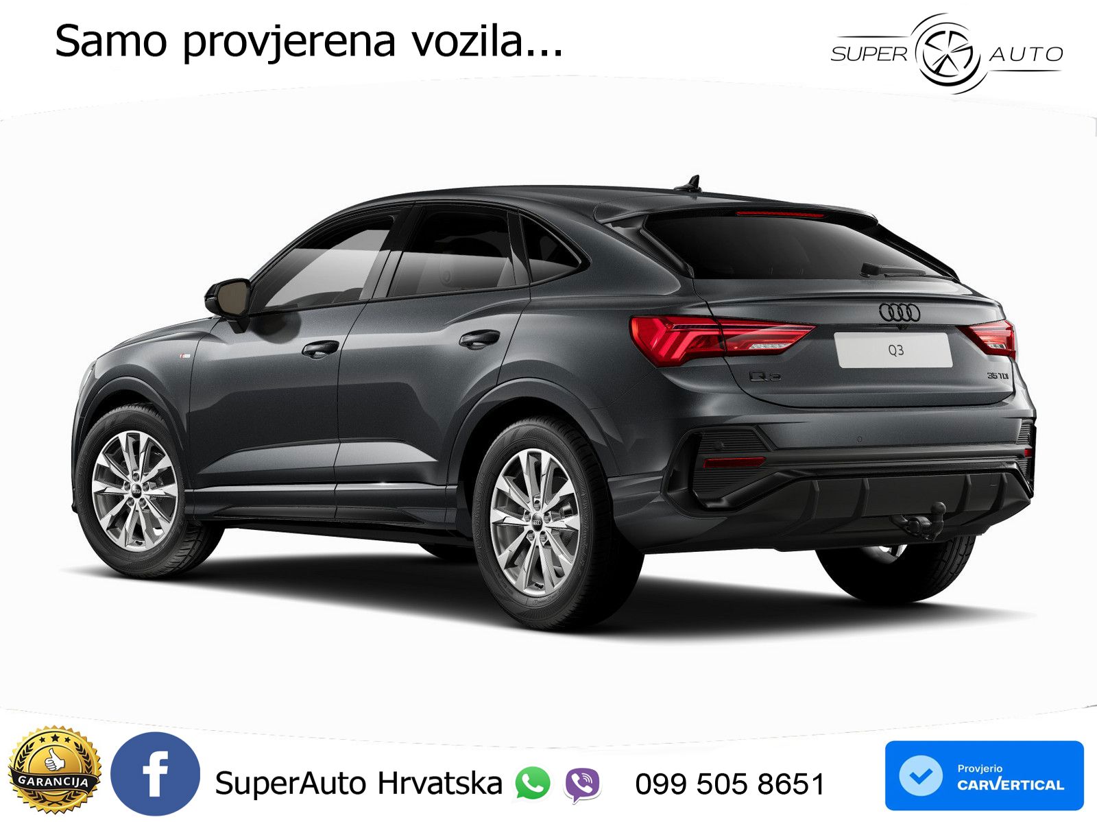 Audi Q3 Sportback 35 TDI (150 KS) S tronic S line MATRIX+GR SJED+KAM