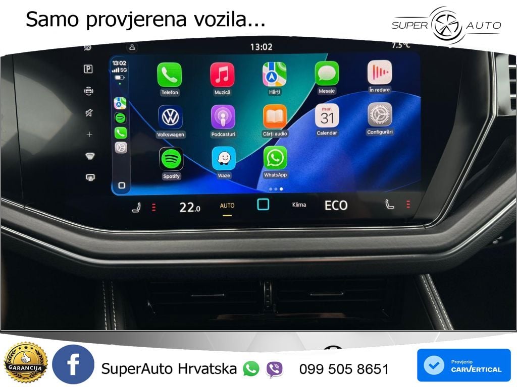 Volkswagen Touareg 3.0 V6 TDI (231 KS) 4MOTION Tiptronic ZRAČNI+ACC+GR SJED+KAM