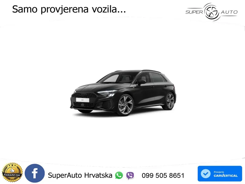 Audi A3 35 TDI (150 KS) S tronic S line LED+GR SJED+ACC