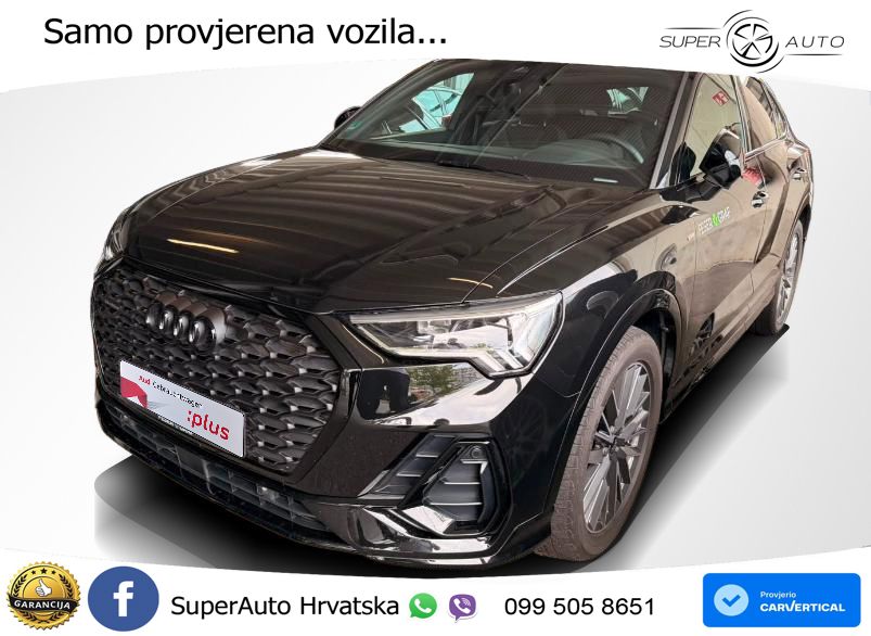 Audi Q3 II Sportback 40 TFSI (190 KS) quattro S tronic S line LED+GR SJED+ACC
