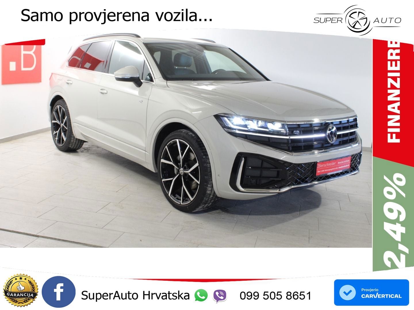 Volkswagen Touareg 3.0 V6 TDI (286 KS) 4MOTION Tiptronic R-Line ZRAČNI+ACC+GR SJED+KAM