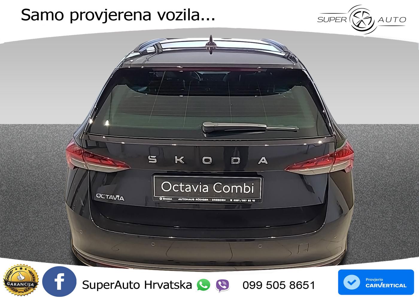 Škoda Octavia Combi 1.5 TSI (150 KS) DSG LED+GR SJED+ACC