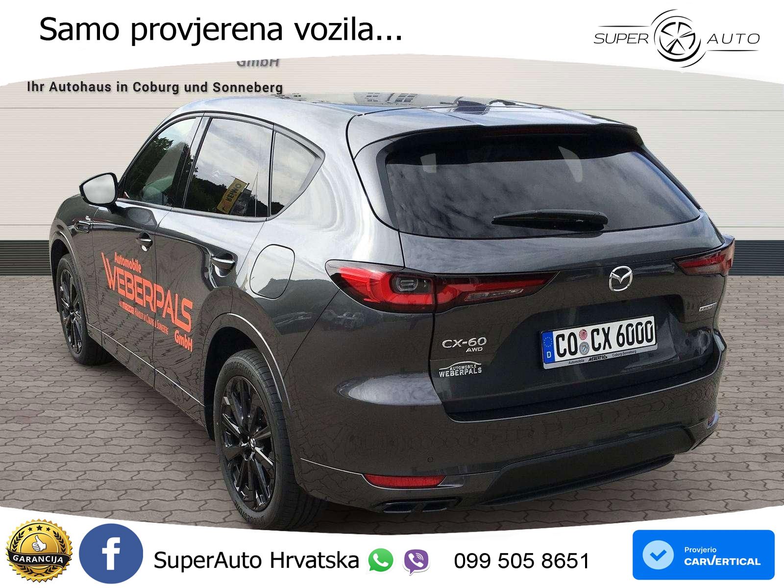 Mazda CX-60 2.5 e-Skyactiv (328 KS) AWD Automatic LED+GR SJED+ACC
